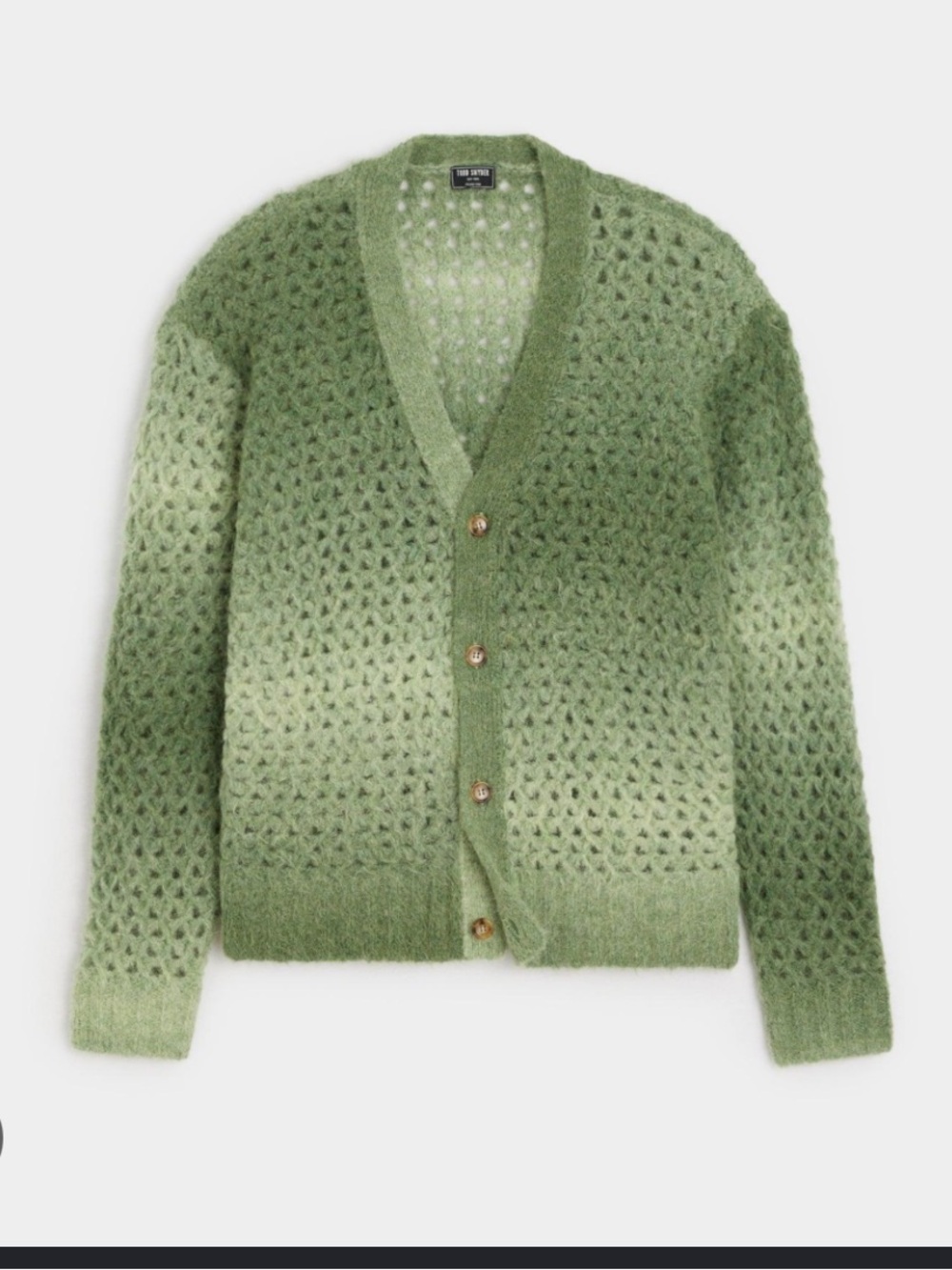 NWT Todd Snyder ombré Green Knit Cardigan